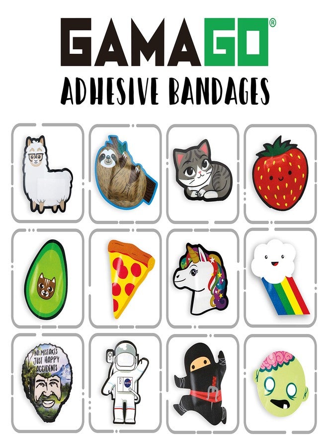 GAMAGO Rainbow Bandages for Kids & Kidults - Set of 18 Individually Wrapped Self Adhesive Bandages - Sterile, Latex-Free & Easily Removable - Funny Gift & First Aid Addition - Image 5